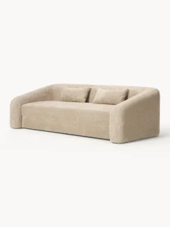 Sofás Cama|Sofás></noscript>Westwing Collection Sofá cama de borreguillo bouclé Eliot (3 plazas) Borreguillo bouclé beige