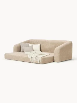 Sofás Cama|Sofás></noscript>Westwing Collection Sofá cama de borreguillo bouclé Eliot (3 plazas) Borreguillo bouclé beige