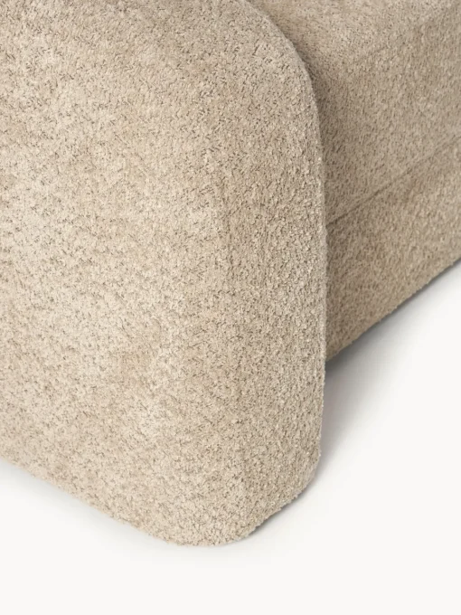 Sofás Cama|Sofás>Westwing Collection Sofá cama de borreguillo bouclé Eliot (3 plazas) Borreguillo bouclé beige