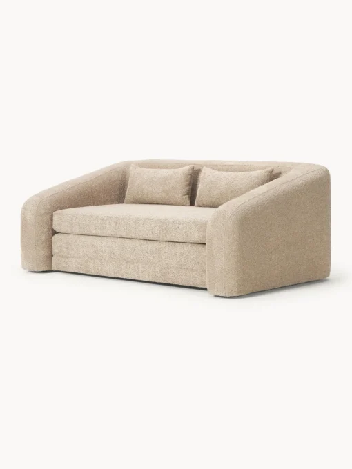 Hot Sofá cama de borreguillo bouclé Eliot (2 plazas) Sofás Cama|Sofás