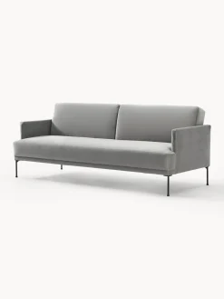 Sofás Cama|Sofás></noscript>Westwing Collection Sofá cama de terciopelo Fluente (3 plazas) Terciopelo gris