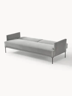 Sofás Cama|Sofás></noscript>Westwing Collection Sofá cama de terciopelo Fluente (3 plazas) Terciopelo gris