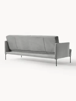 Sofás Cama|Sofás></noscript>Westwing Collection Sofá cama de terciopelo Fluente (3 plazas) Terciopelo gris