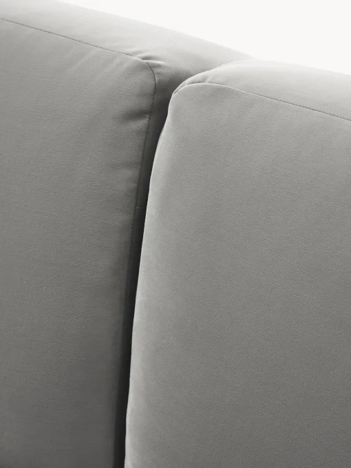 Sofás Cama|Sofás>Westwing Collection Sofá cama de terciopelo Fluente (3 plazas) Terciopelo gris