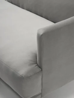 Sofás Cama|Sofás></noscript>Westwing Collection Sofá cama de terciopelo Fluente (3 plazas) Terciopelo gris