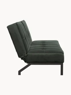 Sofás Cama|Sofás></noscript> Sofá cama de terciopelo Perugia (3 plazas) Terciopelo verde profundo