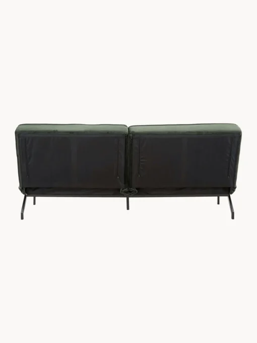 Sofás Cama|Sofás> Sofá cama de terciopelo Perugia (3 plazas) Terciopelo verde profundo