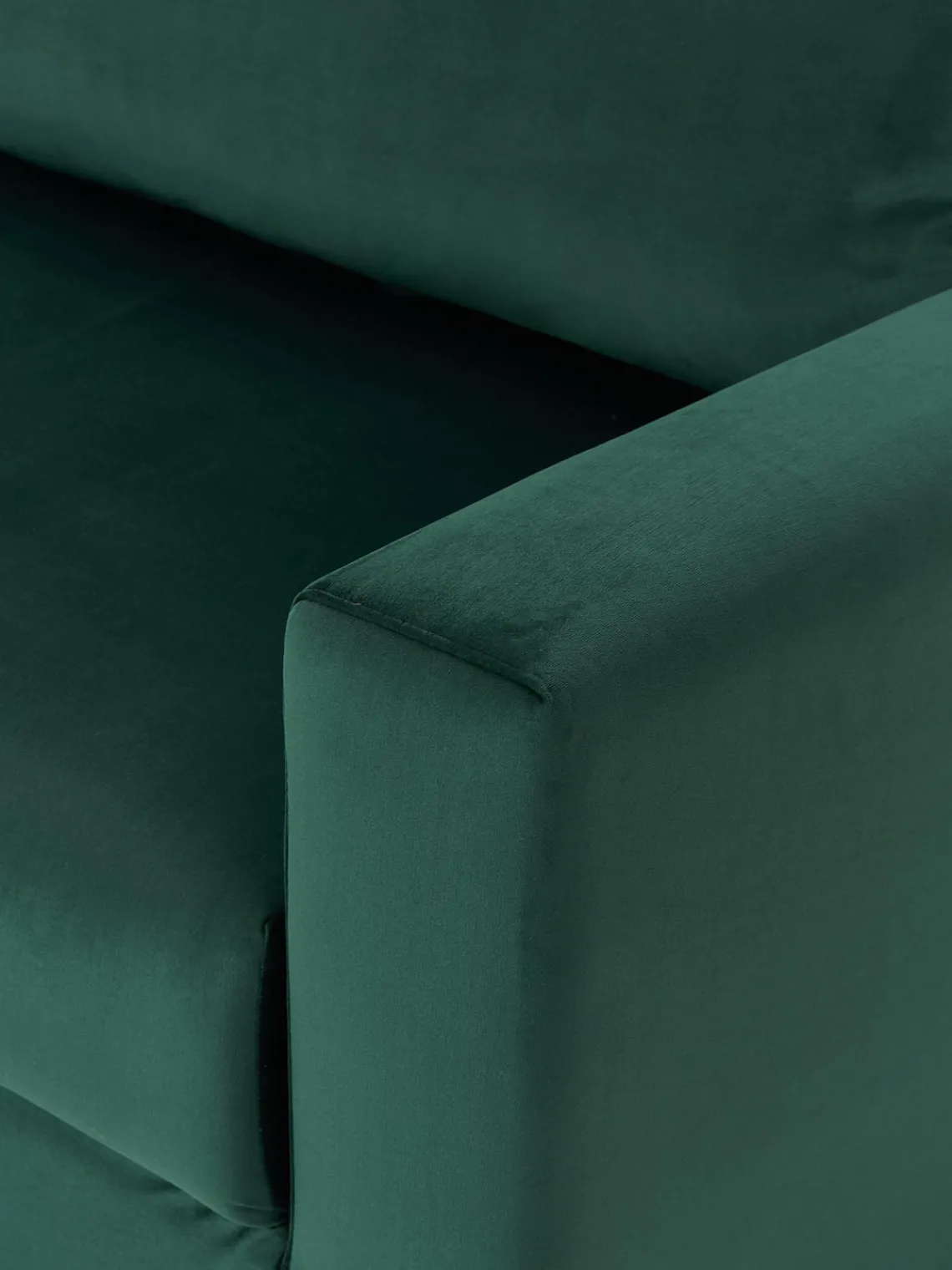 Sofás Cama|Sofás>Westwing Collection Sofá cama de terciopelo Tasha (3 plazas), con espacio de almacenamiento Terciopelo verde oscuro