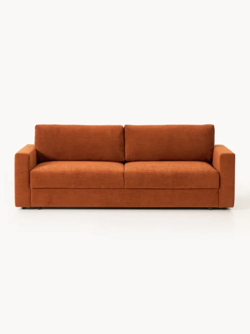 Clearance Sofá cama de terciopelo Tasha (3 plazas), con espacio de almacenamiento Sofás Cama|Sofás