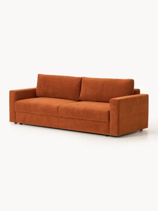 Clearance Sofá cama de terciopelo Tasha (3 plazas), con espacio de almacenamiento Sofás Cama|Sofás