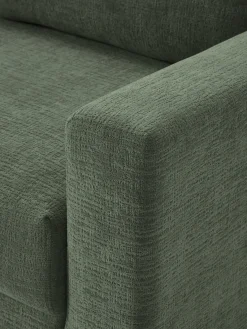 Sofás Cama|Sofás></noscript>Westwing Collection Sofá cama de terciopelo Tasha (3 plazas), con espacio de almacenamiento Tejido verde oscuro, aterciopelado