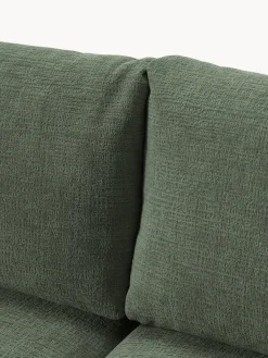 Sofás Cama|Sofás></noscript>Westwing Collection Sofá cama de terciopelo Tasha (3 plazas), con espacio de almacenamiento Tejido verde oscuro, aterciopelado