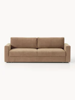 Hot Sofá cama de terciopelo Tasha (3 plazas), con espacio de almacenamiento Sofás Cama|Sofás