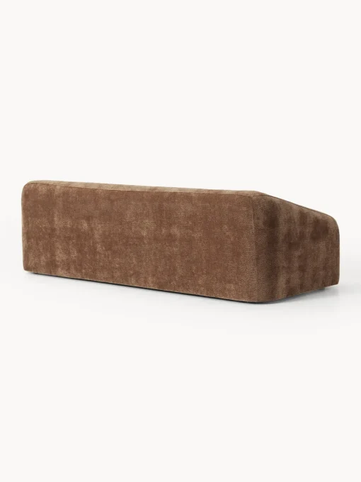 Sofás Cama|Sofás>Westwing Collection Sofá cama Eliot (3 plazas) Tejido marrón aterciopelado