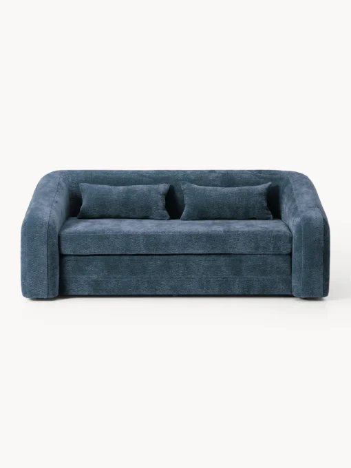 Sofás Cama|Sofás>Westwing Collection Sofá cama Eliot (2 plazas) Tejido azul oscuro, suave