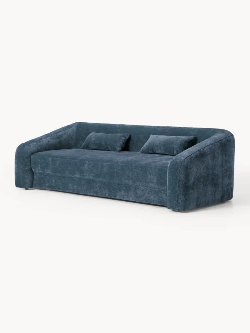 Sofás Cama|Sofás>Westwing Collection Sofá cama Eliot (3 plazas) Tejido azul oscuro, suave