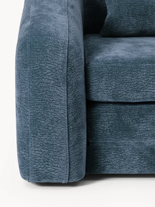 Sofás Cama|Sofás>Westwing Collection Sofá cama Eliot (3 plazas) Tejido azul oscuro, suave