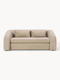 Sofás Cama|Sofás>Westwing Collection Sofá cama Eliot (2 plazas) Terciopelo beige