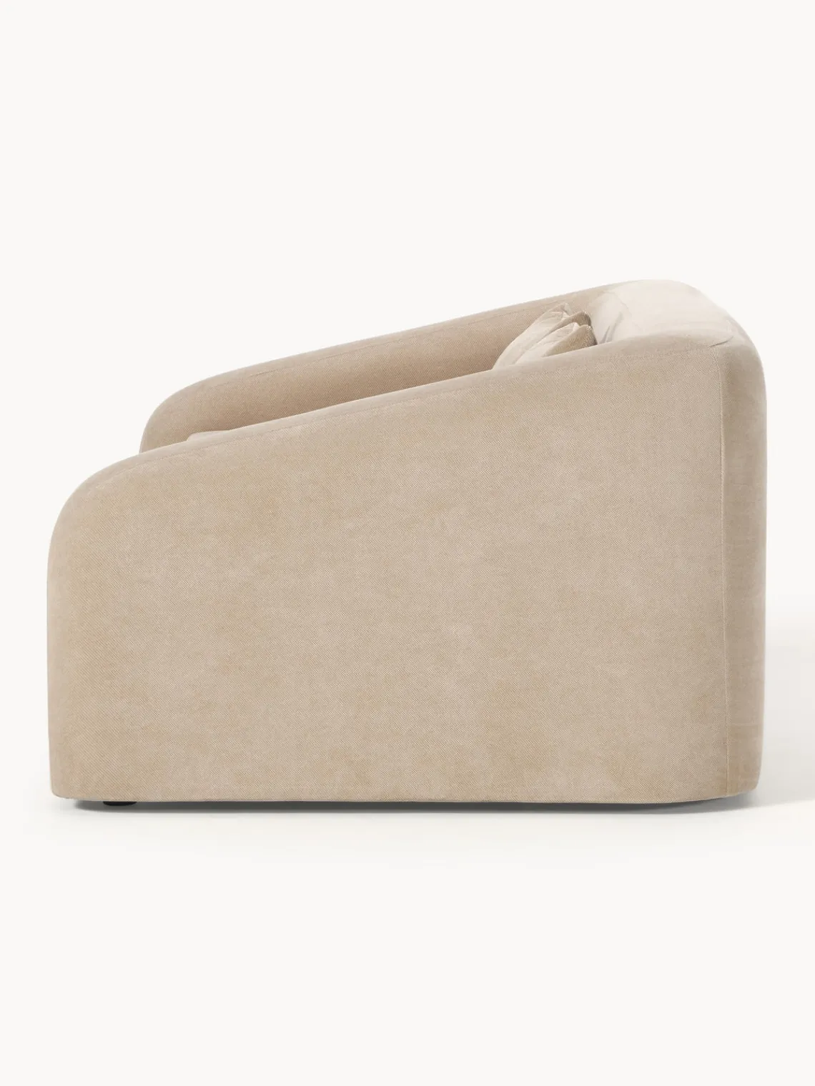 Sofás Cama|Sofás>Westwing Collection Sofá cama Eliot (2 plazas) Terciopelo beige