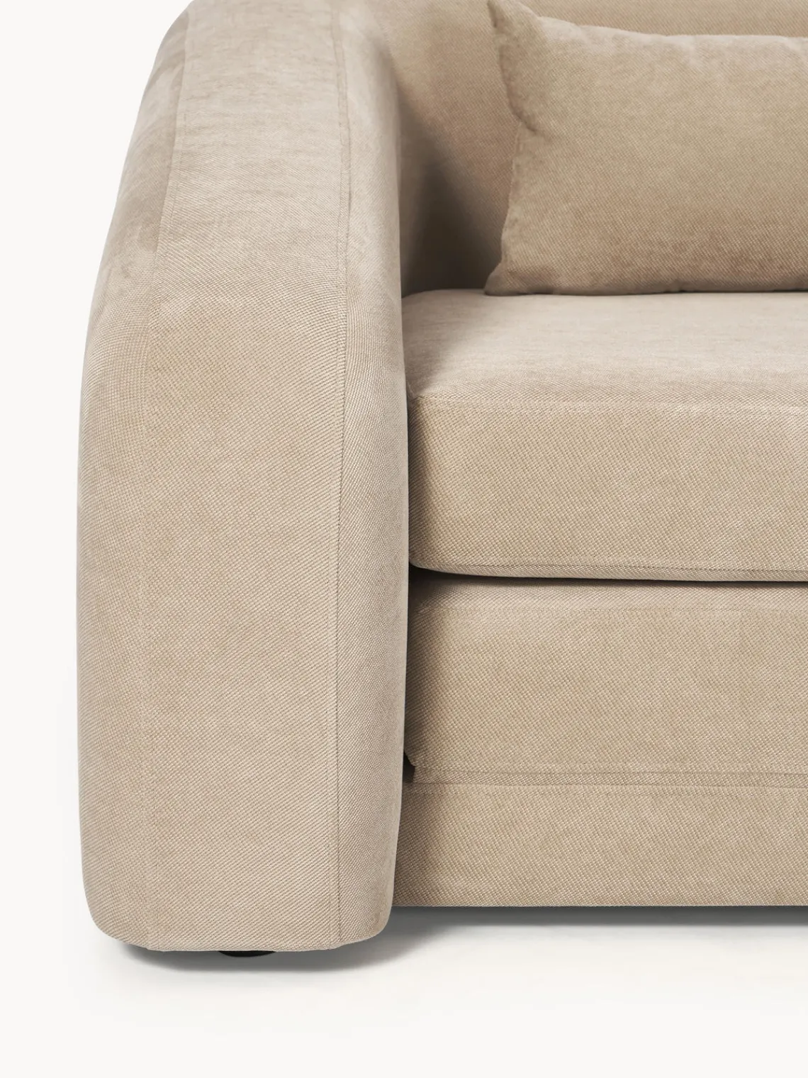 Sofás Cama|Sofás>Westwing Collection Sofá cama Eliot (2 plazas) Terciopelo beige