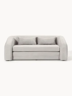 Sofás Cama|Sofás>Westwing Collection Sofá cama Eliot (2 plazas) Terciopelo gris claro