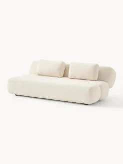 Sofás Cama|Sofás></noscript>Westwing Collection Sofá cama en borreguillo Caterpillar (3 plazas) Borreguillo beige