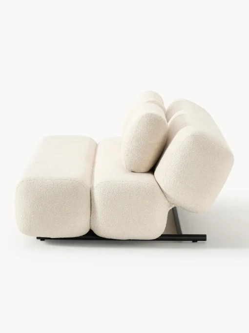 Sofás Cama|Sofás>Westwing Collection Sofá cama en borreguillo Caterpillar (3 plazas) Borreguillo beige