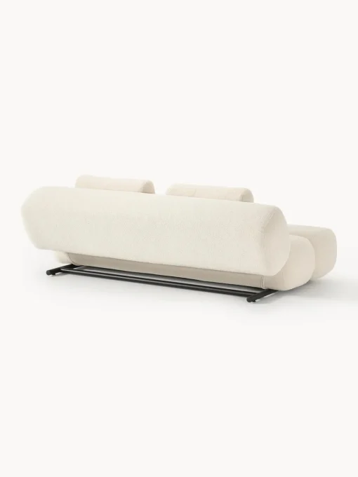 Sofás Cama|Sofás>Westwing Collection Sofá cama en borreguillo Caterpillar (3 plazas) Borreguillo beige