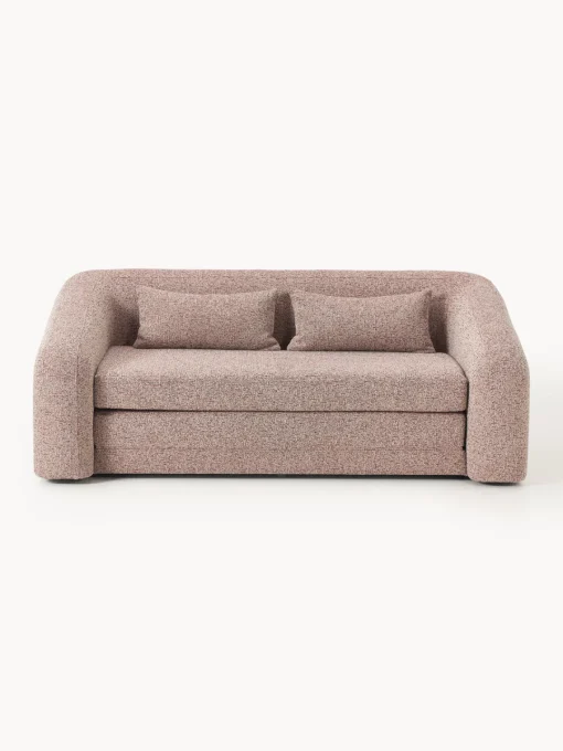 Sofás Cama|Sofás>Westwing Collection Sofá cama en tejido bouclé Eliot (2 plazas) Bouclé, terracota