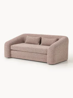 Sofás Cama|Sofás>Westwing Collection Sofá cama en tejido bouclé Eliot (2 plazas) Bouclé, terracota