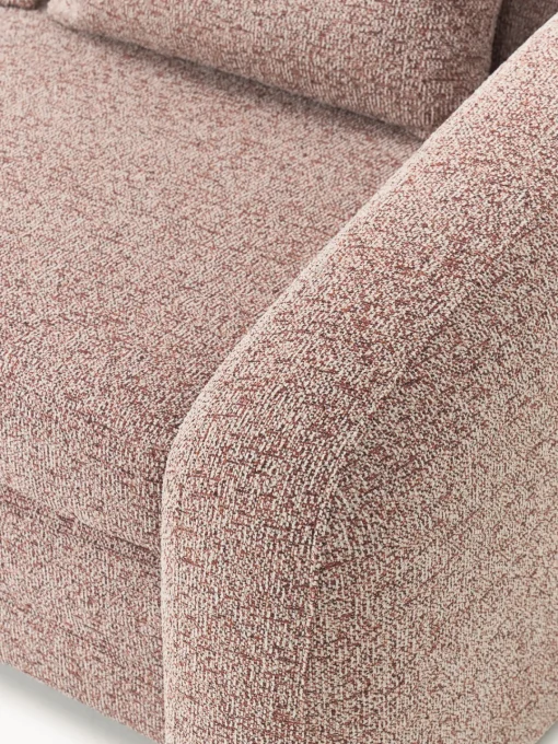 Sofás Cama|Sofás>Westwing Collection Sofá cama en tejido bouclé Eliot (2 plazas) Bouclé, terracota