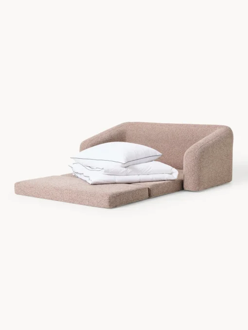 Sofás Cama|Sofás>Westwing Collection Sofá cama en tejido bouclé Eliot (2 plazas) Bouclé, terracota