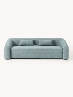 Sofás Cama|Sofás>Westwing Collection Sofá cama en tejido bouclé Eliot (3 plazas) Bouclé azul