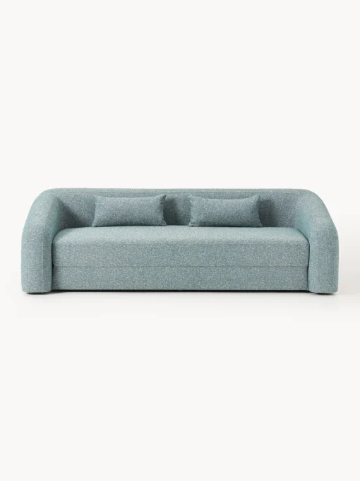 Sofás Cama|Sofás>Westwing Collection Sofá cama en tejido bouclé Eliot (3 plazas) Bouclé azul