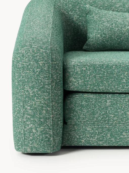 Sofás Cama|Sofás>Westwing Collection Sofá cama en tejido bouclé Eliot (2 plazas) Bouclé verde