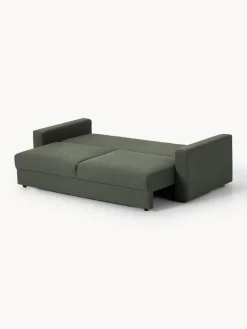 Sofá cama en tejido bouclé Tasha (3 plazas), con espacio de almacenamiento Sofás Cama|Sofás