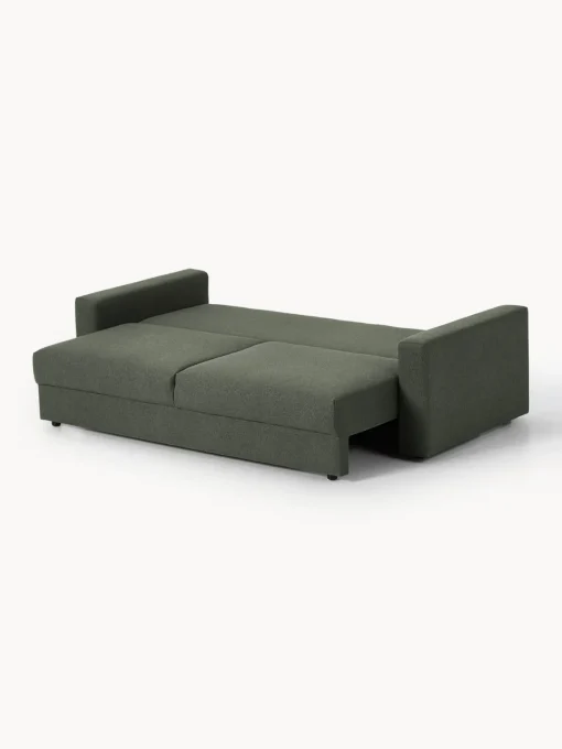 Sofá cama en tejido bouclé Tasha (3 plazas), con espacio de almacenamiento Sofás Cama|Sofás
