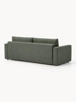 Sofá cama en tejido bouclé Tasha (3 plazas), con espacio de almacenamiento Sofás Cama|Sofás