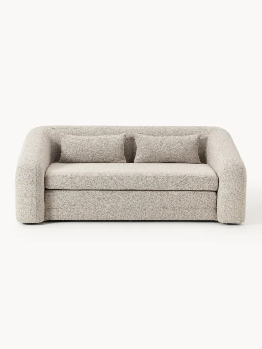 Sofás Cama|Sofás>Westwing Collection Sofá cama en tejido bouclé Eliot (2 plazas) Bouclé beige