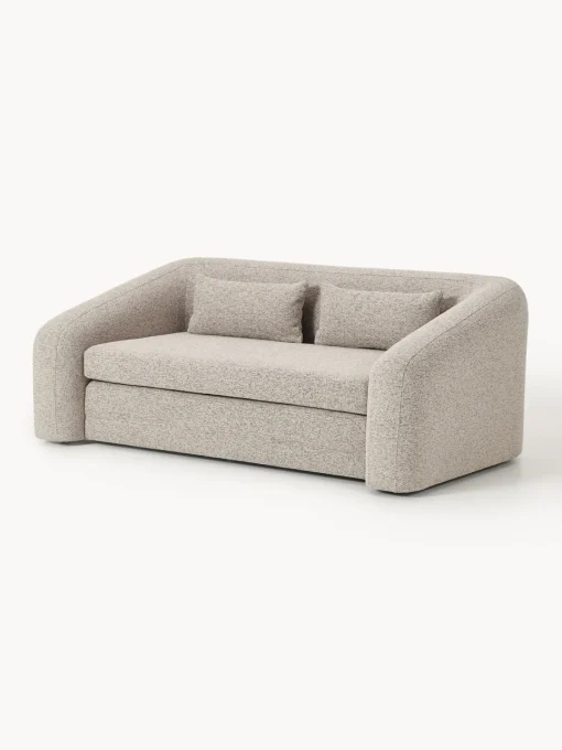 Sofás Cama|Sofás>Westwing Collection Sofá cama en tejido bouclé Eliot (2 plazas) Bouclé beige