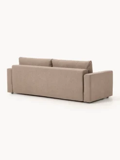 Sofás Cama|Sofás></noscript>Westwing Collection Sofá cama en tejido bouclé Tasha (3 plazas), con espacio de almacenamiento Bouclé taupe