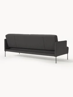 Sofás Cama|Sofás></noscript>Westwing Collection Sofá cama Fluente (3 plazas) Tejido grueso gris antracita