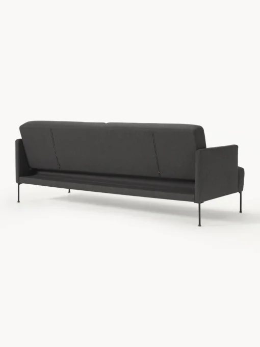 Sofás Cama|Sofás>Westwing Collection Sofá cama Fluente (3 plazas) Tejido grueso gris antracita