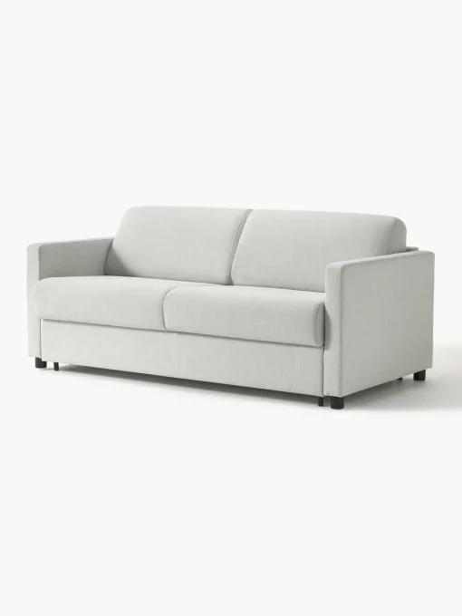 Sofás Cama|Sofás>Westwing Collection Sofá cama Morgan (2 plazas), con colchón Tejido jaspeado greige