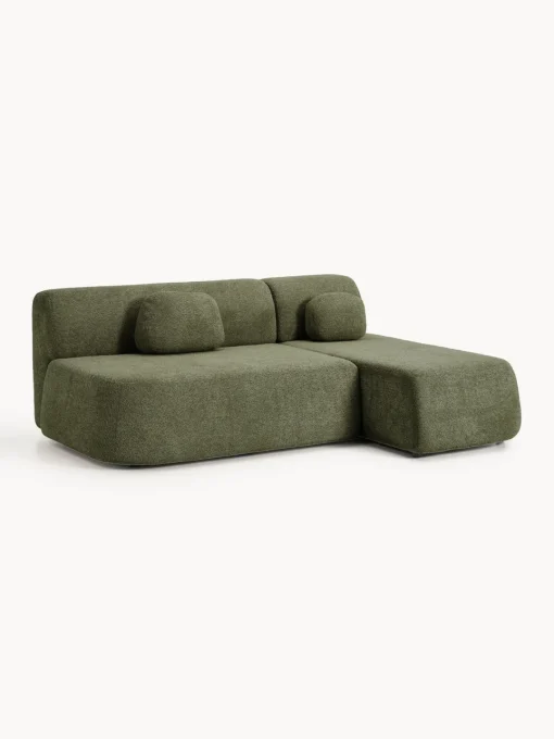 Hot Sofá cama rinconera de borreguillo con espacio de almacenamiento Pao Sofás Cama|Sofás
