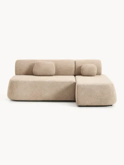 Outlet Sofá cama rinconera de borreguillo con espacio de almacenamiento Pao Sofás Cama|Sofás