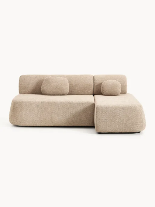 Outlet Sofá cama rinconera de borreguillo con espacio de almacenamiento Pao Sofás Cama|Sofás