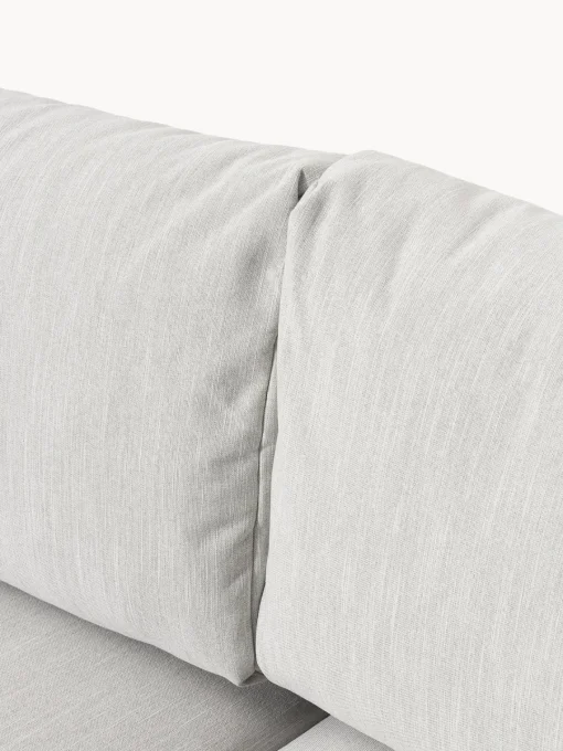 Sofás Cama|Sofás>Westwing Collection Sofá cama Tasha (3 plazas), con espacio de almacenamiento Tejido jaspeado gris claro