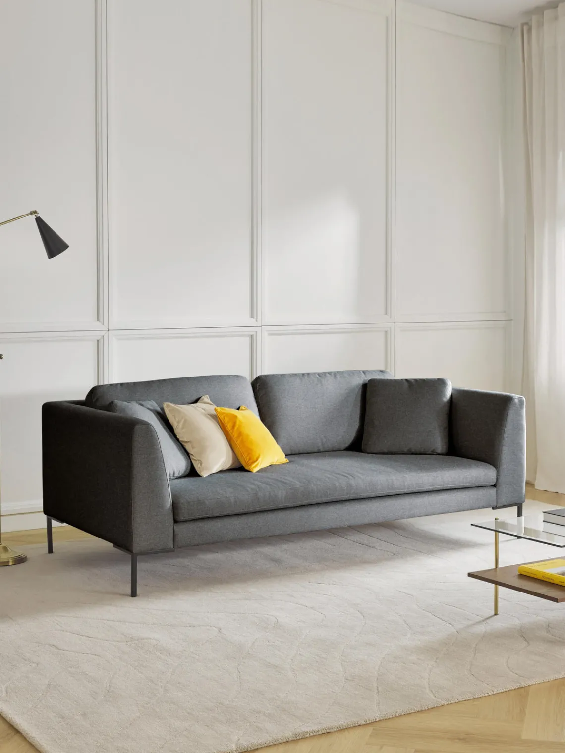 Online Sofá con patas de metal Emma (2 plazas) Sofás 3 Plazas|Sofás