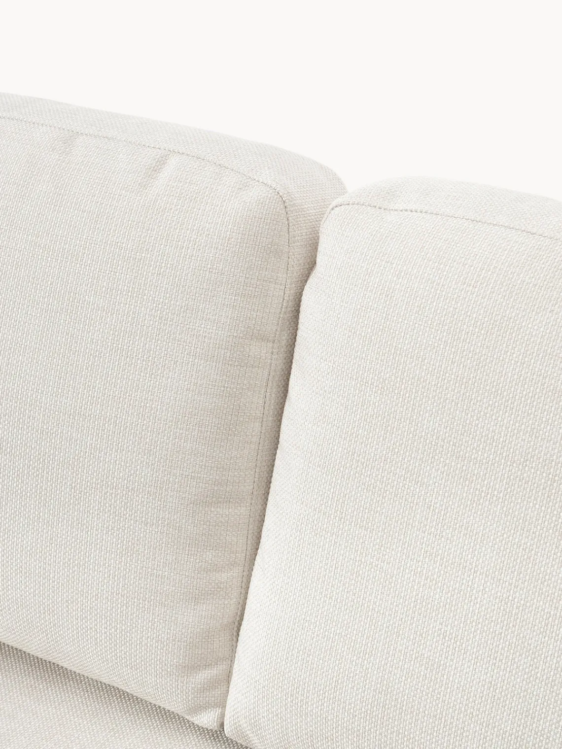 Sofás 3 Plazas|Sofás>Westwing Collection Sofá con patas de metal Emma (3 plazas) Tejido Off White